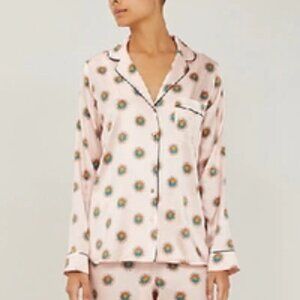 YOLKE London Silk Pajama Top - size L